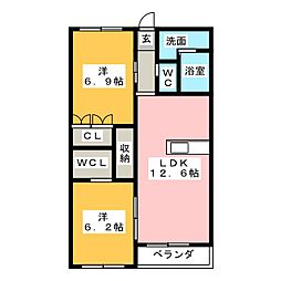 間取図画像 2LDK