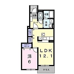 間取図画像 1LDK