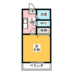 PLANDO-1 1Kの間取図画像