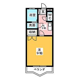 インターネットハウス江島 1Kの間取図画像