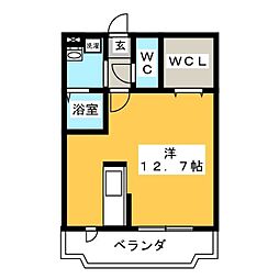 ルアージュショコラ ワンルームの間取図画像