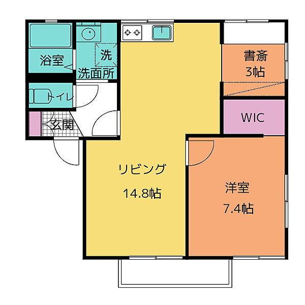 エイトスクウェア芳ケ崎 ｜三重県桑名市大字芳ケ崎(賃貸アパート2LDK・2階・54.57㎡)の写真 その2