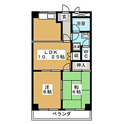 ツインクル 2LDKの間取図画像