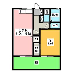 ベルメゾンセリエ 1LDKの間取図画像
