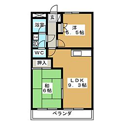 グランドパレス松井 2DKの間取図画像