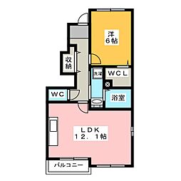 間取図画像 1LDK