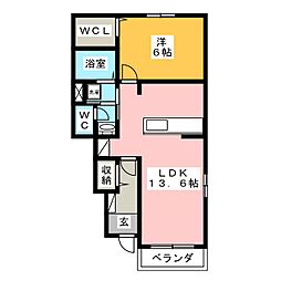 間取図画像 1LDK