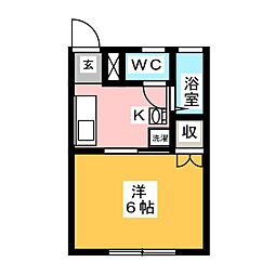 MAISON・AMITA 1Kの間取図画像