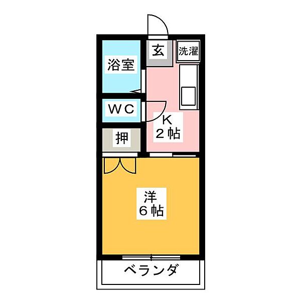 オレンジハウス ｜三重県松阪市中万町(賃貸マンション1K・2階・21.00㎡)の写真 その2