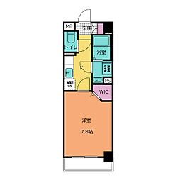エムズテラス 2階1Kの間取り