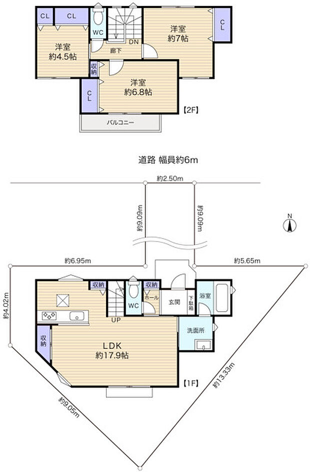 使い勝手のよい全室洋室タイプ3LDK