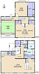 坪井東6丁目戸建 3LDKの間取り
