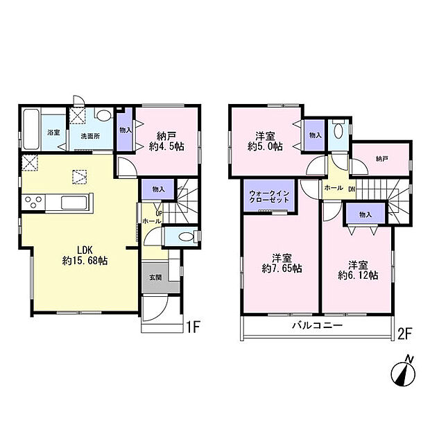 全居室2面採光を取り入れた快適な4LDK