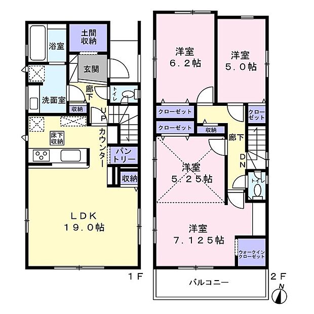 3LDK＋WIC＋パントリー＋土間収納・間取り変更可◎