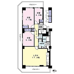 間取図画像 3LDK