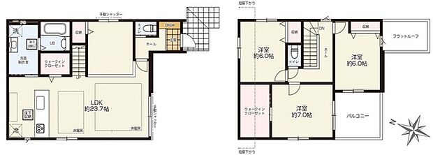 ご家族で伸び伸び暮らせる3LDK