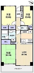 ダイアパレス船橋習志野台 3LDKの間取図画像