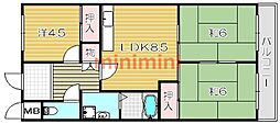 ハイツ'81 3LDKの間取図画像