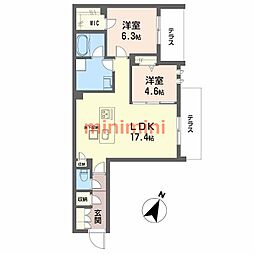 間取図画像 2LDK