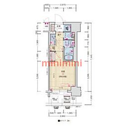 ソルテラスOASAKA千里丘駅前 1LDKの間取図画像