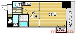 MAEKAWABLD 1DKの間取図画像