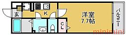 リブリ・茨木春日 1Kの間取図画像