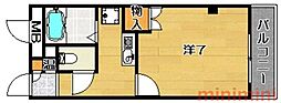 エトワールM・T3 1Kの間取図画像