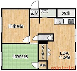 ロジュマン・K 3DKの間取図画像
