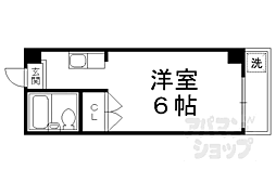 ハイツ芙蓉 3階1Kの間取り