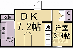 聴雪荘 1SDKの間取図画像