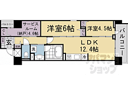 叡山電鉄叡山本線 茶山・京都芸術大学駅 徒歩12分の賃貸マンション 3階2SLDKの間取り