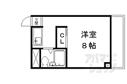 Ｓｐｌｅｎｄｉｄ　Ｐｅｏｐｌｅ鳥塚 2階1Kの間取り