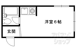 チェリーハイツ 3階ワンルームの間取り