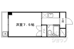 フレーズI 3階1Kの間取り