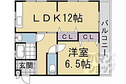 京阪本線 出町柳駅 徒歩20分の賃貸マンション 4階1LDKの間取り