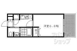 京阪本線 出町柳駅 徒歩10分の賃貸マンション 5階1Kの間取り