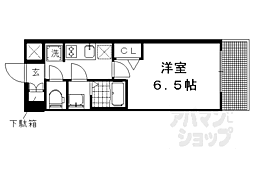 京都地下鉄東西線 二条駅 徒歩13分の賃貸マンション 3階1Kの間取り