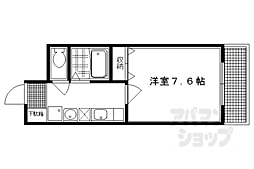 京都地下鉄東西線 二条駅 徒歩13分の賃貸マンション 5階1Kの間取り