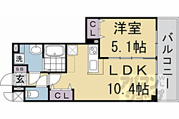 叡山電鉄叡山本線 修学院駅 徒歩6分の賃貸マンション 3階1LDKの間取り