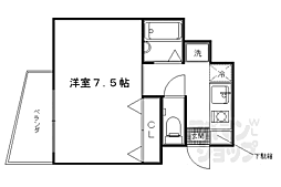 京阪本線 神宮丸太町駅 徒歩26分の賃貸マンション 3階1Kの間取り