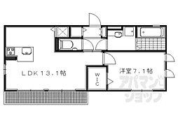 サードニックス今原2 1LDKの間取図画像