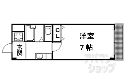 サンハイツ大新 1Kの間取図画像