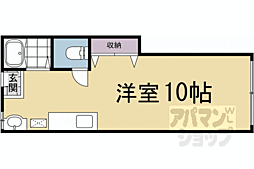 紫野ハイツ ワンルームの間取図画像