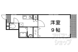 喜ど哀楽 1Kの間取図画像