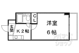 アレックスB.L.D.V 1Kの間取図画像