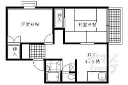 ウノアエレ 2DKの間取図画像
