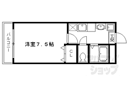 シエモア 1Kの間取図画像