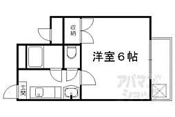 華陽ハイツ 1Kの間取図画像