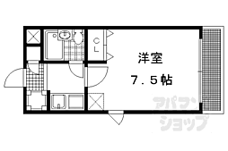 マノワール 1Kの間取図画像
