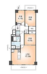 千船ビューハイツ 3LDKの間取図画像